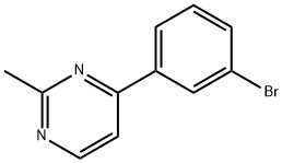4-(3-BROMO-PHENYL)-2-METHYL-PYRIMIDINE 结构式