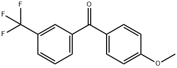 3-TRIFLUOROMETHYLPHENYL 4-METHOXYPHENYL KETONE 结构式
