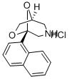 5-(1-Naphthalenyl)-6,8-dioxa-3-azabicyclo(3.2.1)octane hydrochloride 结构式