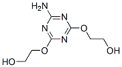 2,2'-[(6-amino-1,3,5-triazine-2,4-diyl)bis(oxy)]bisethanol  结构式