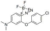 2-(4-chlorophenoxy)-4-(dimethylamino)benzenediazonium tetrafluoroborate 结构式