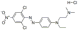 N-[4-[(2,6-dichloro-4-nitrophenyl)azo]phenyl]-N-ethyl-N',N'-dimethylethylenediamine monohydrochloride 结构式