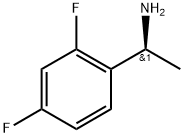 (AS)-2,4-二氟-A-甲基苯甲胺 结构式