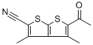 5-ACETYL-3,4-DIMETHYLTHIENO[2,3-B]THIOPHENE-2-CARBONITRILE 结构式
