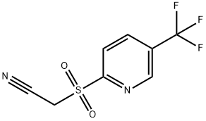 2-([5-(三氟甲基)-2-吡啶基]磺酰)乙腈 结构式