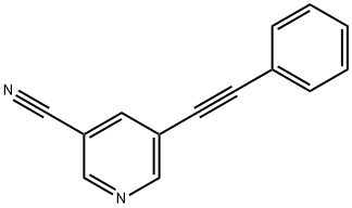 5-(苯乙炔基)烟腈 结构式