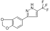 3-(苯并[D][1,3]二氧戊环-5-基)-5-(三氟甲基)-1H-吡唑 结构式