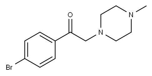 1-(4-Bromophenyl)-2-(4-methylpiperazin-1-yl)ethanone 结构式