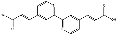 2,2'-联吡啶-4,4'-二丙烯酸 结构式
