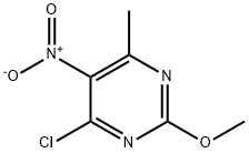 4-chloro-2-methoxy-6-methyl-5-nitropyrimidine 结构式