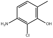 3-氨基-2-氯-6-甲基苯酚 结构式