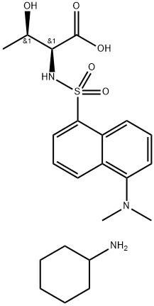 N-DANSYL-DL-THREONINE CYCLOHEXYLAMMONIUM SALT 结构式