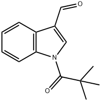 1-pivaloylindole-3-carbaldehyde 结构式