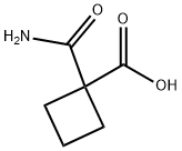 1-氨甲酰基-环丁基甲酸 结构式