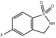 5-氟-2,3-二氢-1,2-苯并噻唑-1,1-二酮 结构式