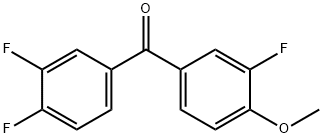4-METHOXY-3,3',4'-TRIFLUOROBENZOPHENONE 结构式