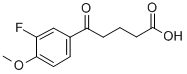 5-(3-氟-4-甲氧基苯基)-5-氧代戊酸 结构式