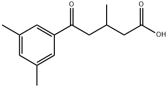 5-(3,5-DIMETHYLPHENYL)-3-METHYL-5-OXOVALERIC ACID 结构式