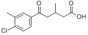 5-(4-CHLORO-3-METHYLPHENYL)-3-METHYL-5-OXOVALERIC ACID 结构式
