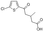 5-(5-CHLORO-2-THIENYL)-3-METHYL-5-OXOVALERIC ACID 结构式