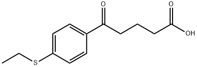 5-(4-(乙硫基)苯基)-5-氧代戊酸 结构式