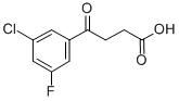 4-(3-氯-5-氟苯基)-4-氧丁酸 结构式