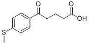 5-(4-(甲硫基)苯基)-5-氧代戊酸 结构式