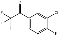 3'-氯-2,2,2,4'-四氟苯乙酮 结构式