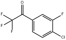 4-氯-3-氟-2,2,2-三氟苯乙酮 结构式