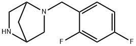 (1S,4S)-(+)-2-(2,4-DIFLUORO-BENZYL)-2,5-DIAZA-BICYCLO[2.2.1]HEPTANE 2CF3COOH 结构式