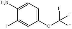 2-碘-4-三氟甲氧基苯胺 结构式