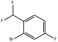 2-BROMO-1-(DIFLUOROMETHYL)-4-FLUOROBENZENE 结构式