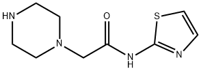 2-(哌嗪-1-基)-N-(噻唑-2-基)乙酰胺 结构式