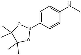 4-(N-甲基氨基)苯硼酸频那醇酯 结构式