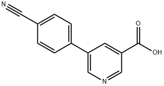 5-(4-氰基苯基)烟酸 结构式