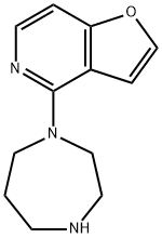 4-[1,4]二氮七环-1-呋喃[3,2-C]吡啶 结构式