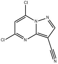 5,7-二氯吡唑并[1,5-A]嘧啶-3-甲腈 结构式