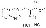 (S)-ALPHA-AMINO-3-QUINOLINEPROPANOIC ACID METHYL ESTER DIHYDROCHLORIDE 结构式