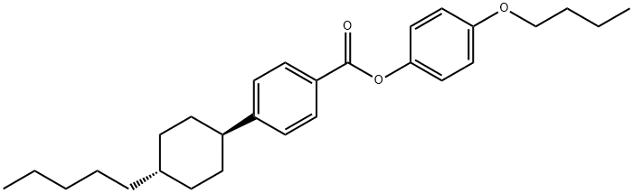 戊基环己基苯甲酸对丁氧基苯酚酯 结构式