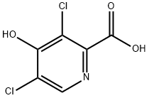 3,5-二氯-4-羟基吡啶-2-羧酸 结构式