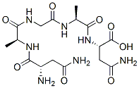 (2S)-2-[[(2S)-2-[[2-[[(2S)-2-[[(2S)-2-amino-3-carbamoyl-propanoyl]amin o]propanoyl]amino]acetyl]amino]propanoyl]amino]-3-carbamoyl-propanoic acid 结构式