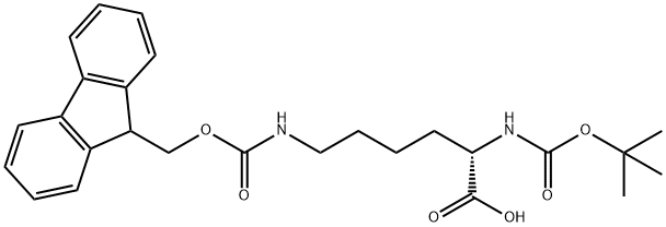 N-Boc-N'-Fmoc-L-赖氨酸 结构式