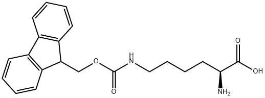 N'-Fmoc-L-赖氨酸 结构式