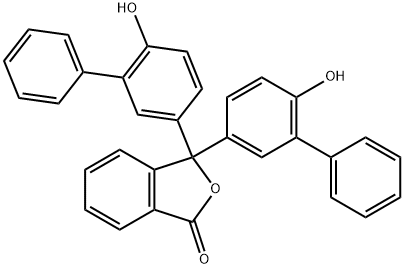 3,3-bis(4-hydroxy-3-phenyl-phenyl)isobenzofuran-1-one 结构式