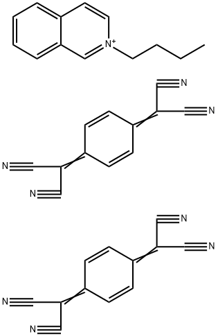 N-丁基异喹啉-7,7,8,8-四氰基对醌二甲烷盐 结构式