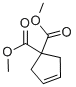 3-环戊烯-1,1-二甲酸二甲酯 结构式