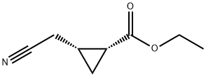 ETHYL(1S,2S)‐REL-2‐(CYANOMETHYL)CYCLOPROPANE‐1‐CARBOXYLATE 结构式