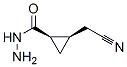 Cyclopropanecarboxylic acid, 2-(cyanomethyl)-, hydrazide, cis- (9CI) 结构式