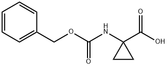 1-Cbz-氨基环丙烷羧酸 结构式