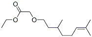 ethyl [(3,7-dimethyl-6-octenyl)oxy]acetate  结构式